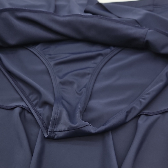 Athleta Women's Shirred Ruffle Swim Skirtini Swim Bottoms-Medium - Picture 6 of 9